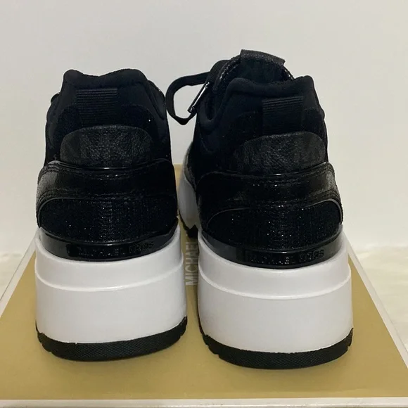 NWT Michael Kors Muse Trainer Glitter Chain Mesh Shoes - Picture 8 of 14